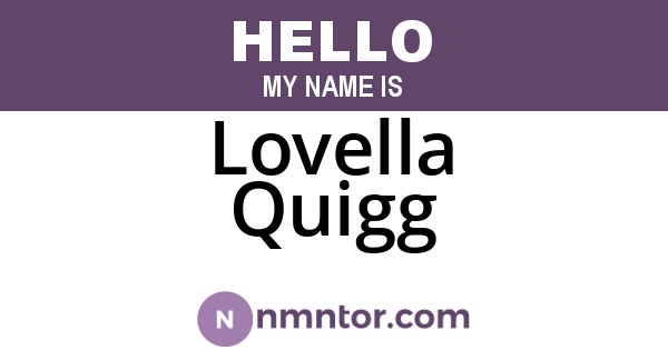 Lovella Quigg