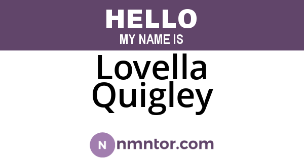 Lovella Quigley