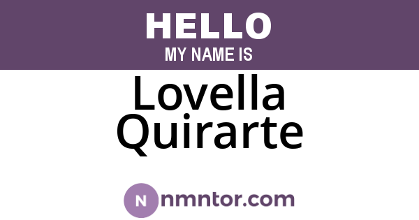 Lovella Quirarte