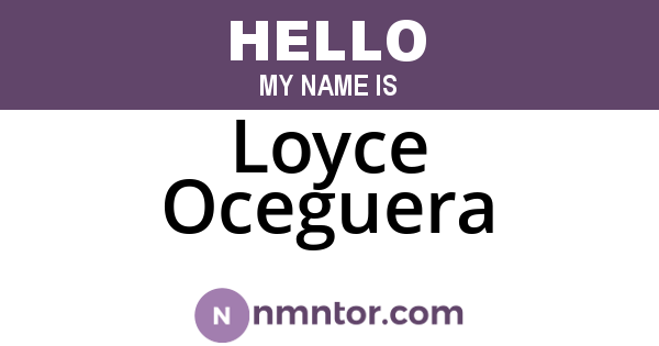 Loyce Oceguera