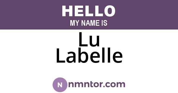 Lu Labelle