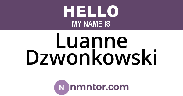 Luanne Dzwonkowski