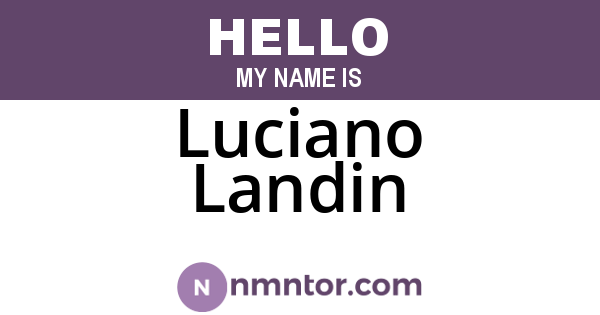 Luciano Landin