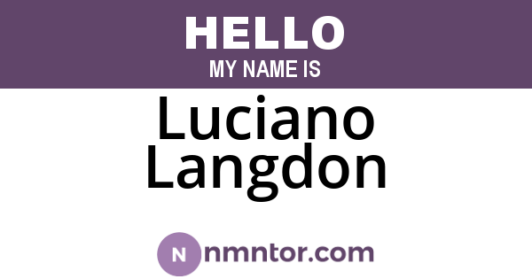 Luciano Langdon