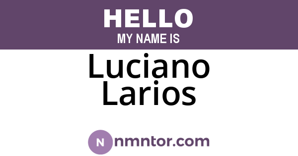 Luciano Larios