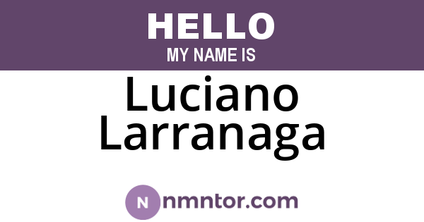 Luciano Larranaga