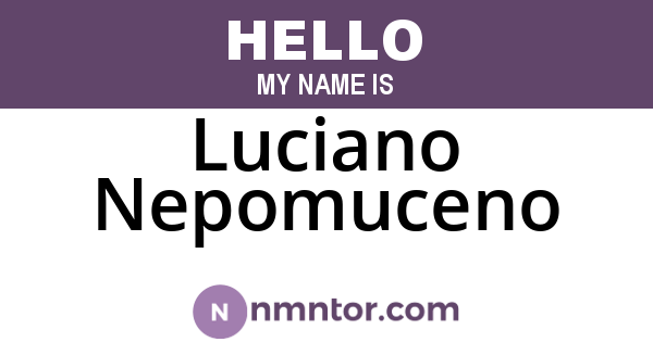 Luciano Nepomuceno