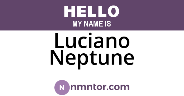 Luciano Neptune
