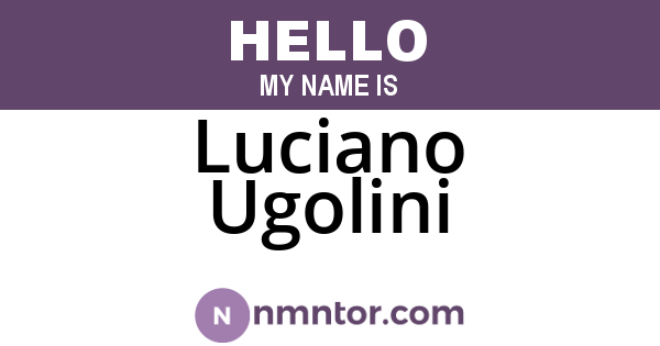Luciano Ugolini