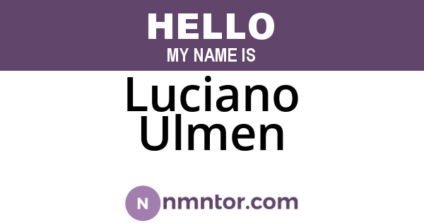 Luciano Ulmen