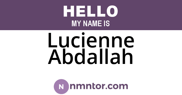 Lucienne Abdallah