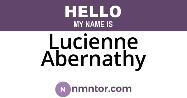 Lucienne Abernathy