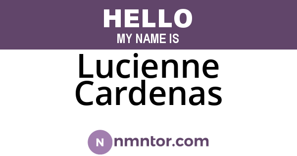 Lucienne Cardenas