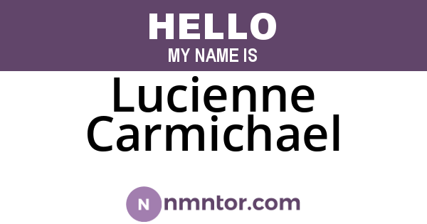 Lucienne Carmichael