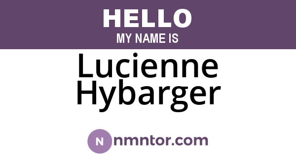 Lucienne Hybarger
