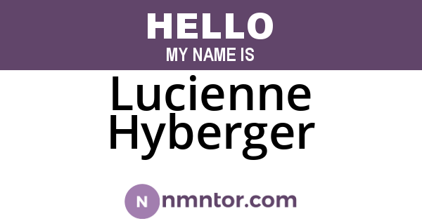 Lucienne Hyberger
