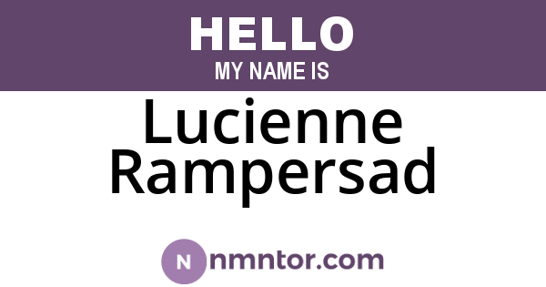 Lucienne Rampersad
