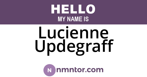 Lucienne Updegraff