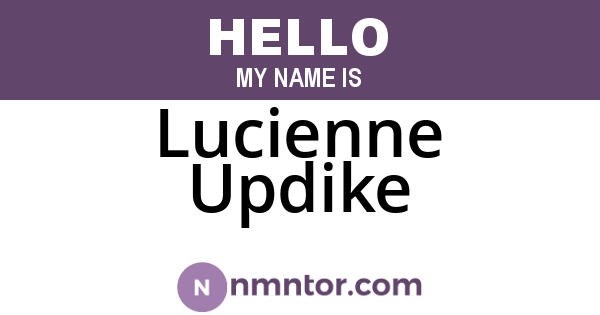 Lucienne Updike