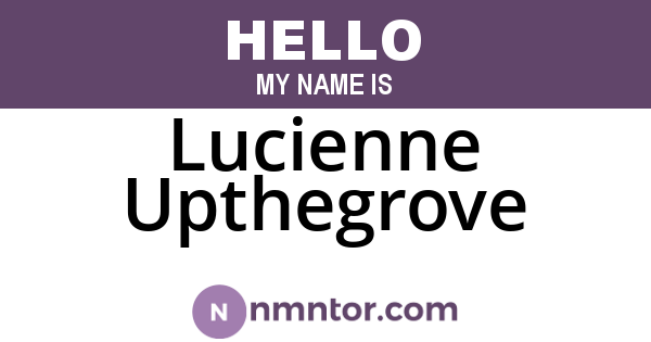 Lucienne Upthegrove