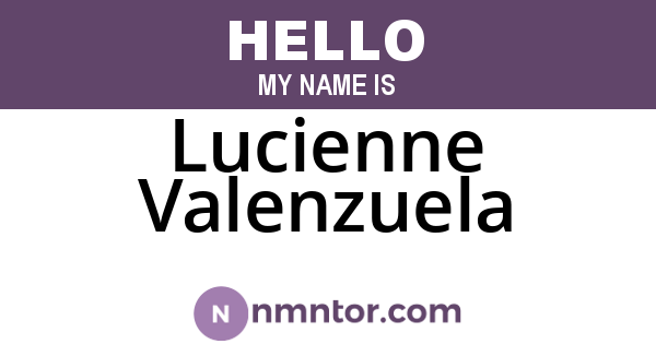 Lucienne Valenzuela