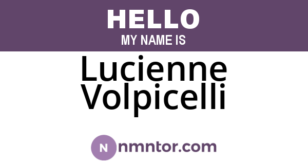Lucienne Volpicelli