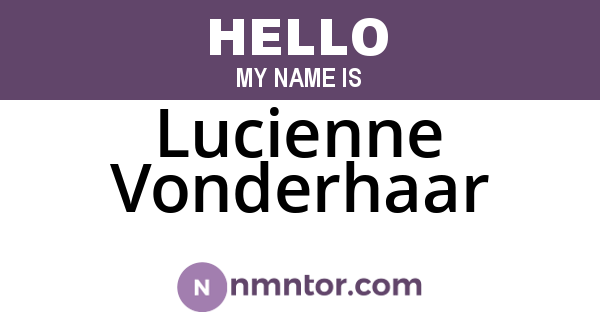 Lucienne Vonderhaar