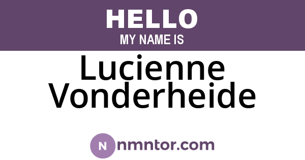 Lucienne Vonderheide