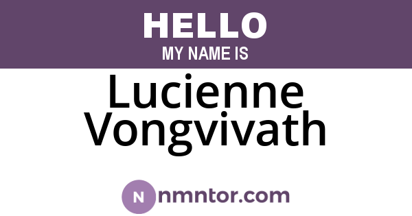 Lucienne Vongvivath