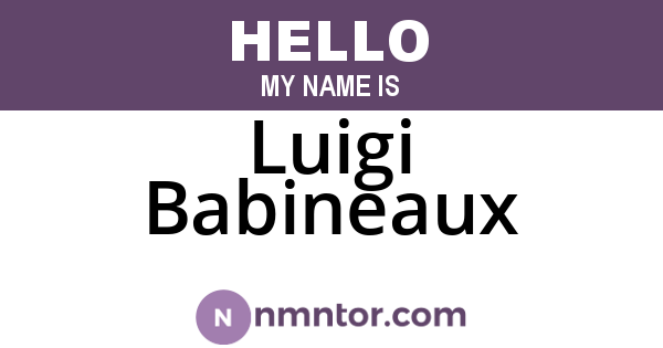 Luigi Babineaux