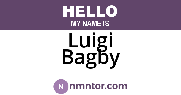 Luigi Bagby