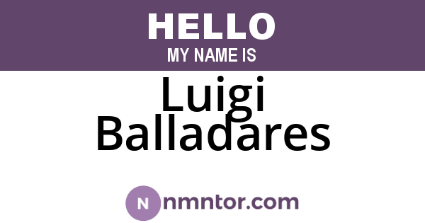 Luigi Balladares