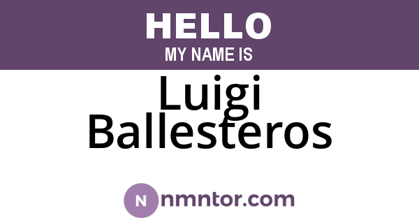 Luigi Ballesteros