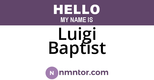 Luigi Baptist