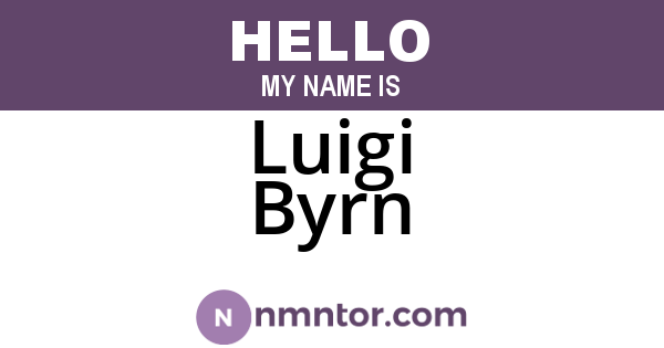Luigi Byrn