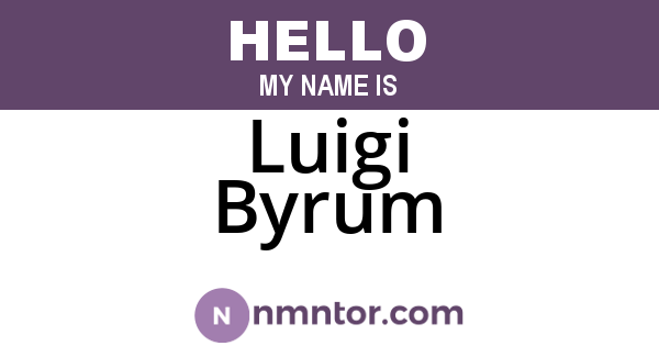 Luigi Byrum