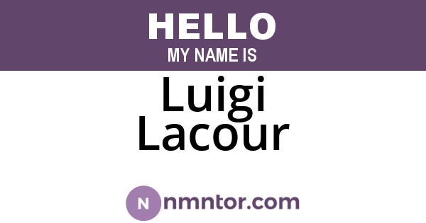 Luigi Lacour