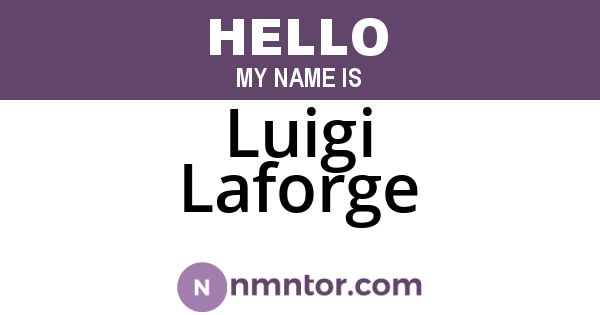 Luigi Laforge
