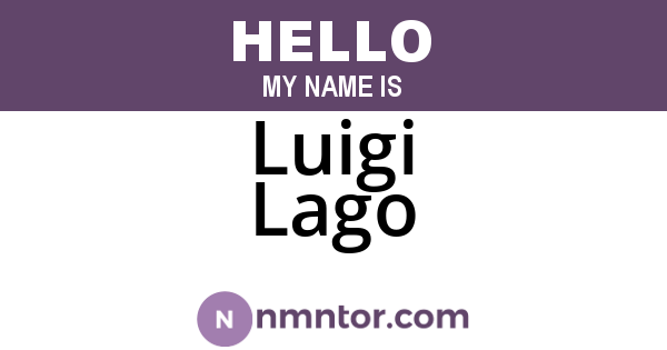 Luigi Lago