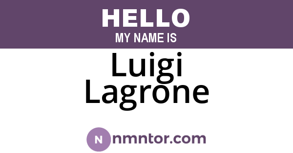 Luigi Lagrone
