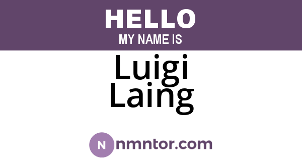 Luigi Laing