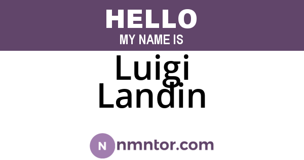 Luigi Landin