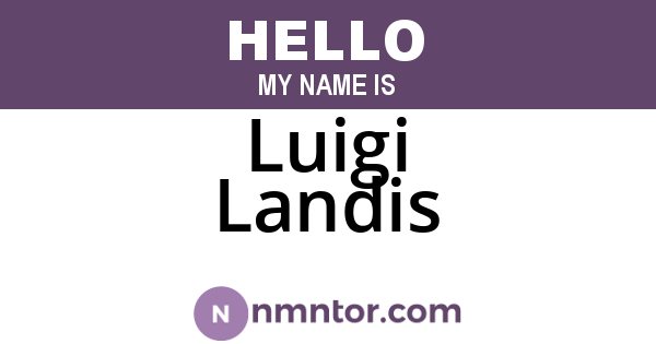 Luigi Landis