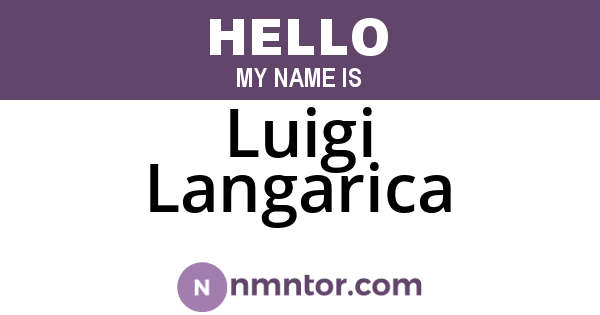 Luigi Langarica