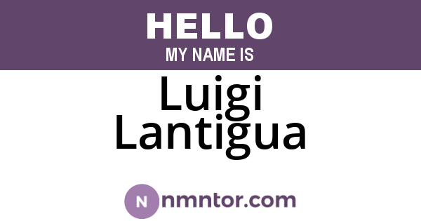 Luigi Lantigua