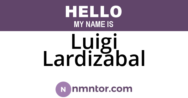 Luigi Lardizabal
