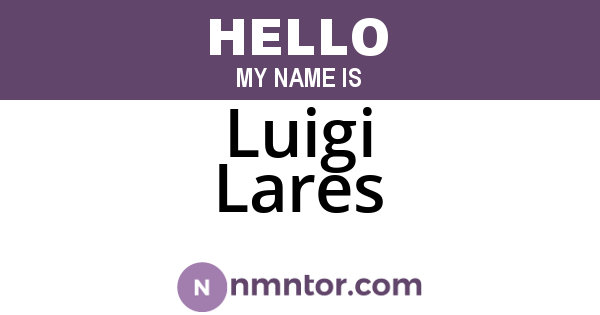 Luigi Lares