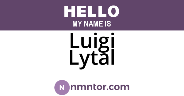 Luigi Lytal