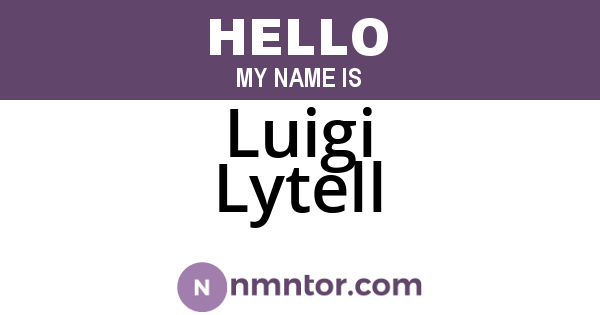 Luigi Lytell
