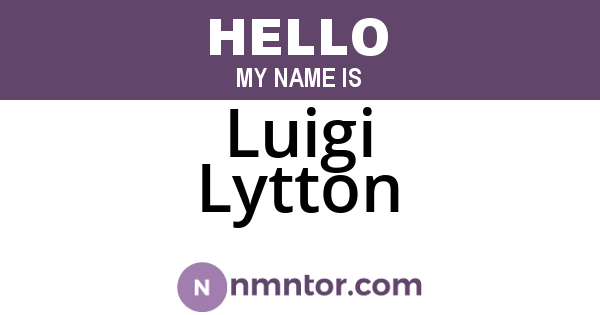 Luigi Lytton